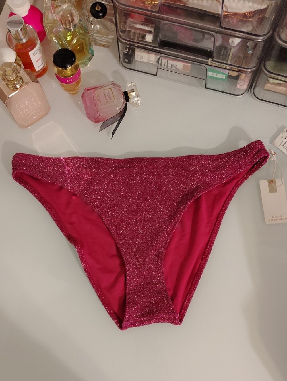 Good American Sparkle Bikini Bottoms - Size 6